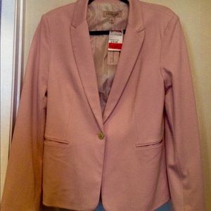 Colored lapel blazer/light pink
